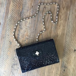 KATE SPADE Moonlight Soiree Sonia Black Glitter